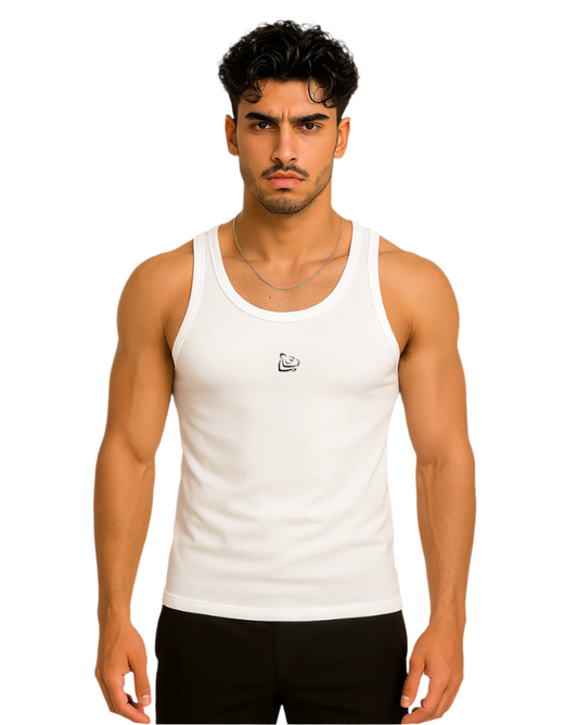 KANSHA CLASSIC WHITE TANK TOP