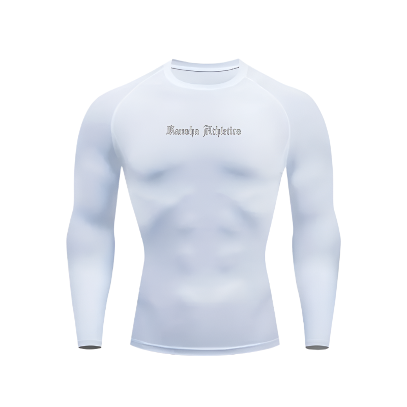 KANSHA LONGSLEEVE COMPRESSION SHIRT WHITE