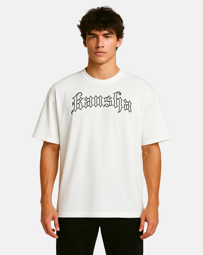White Relentless Oversize T-Shirt